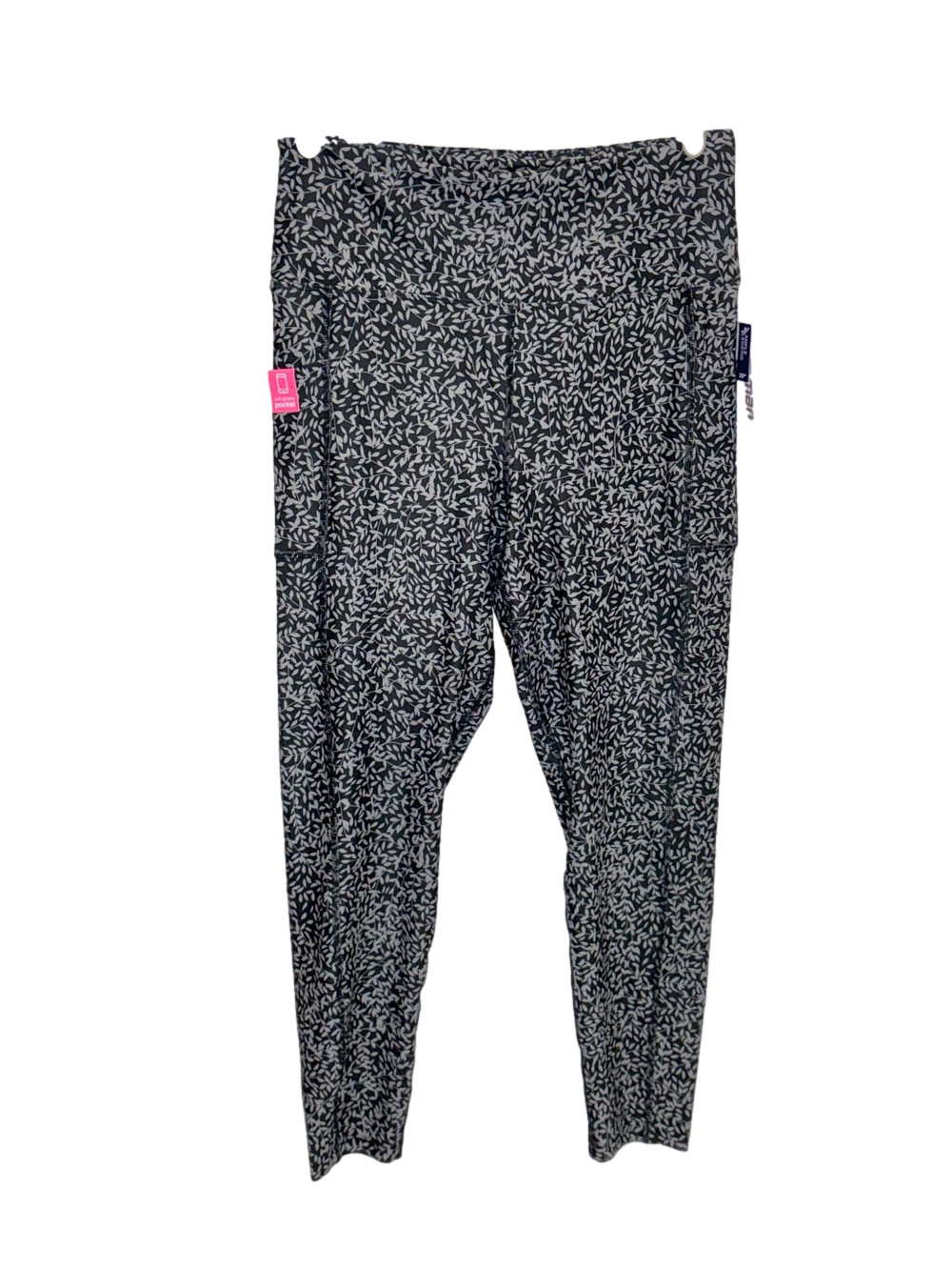 Marika black and grey leggings, NWT